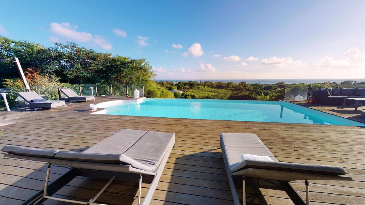 Villa Deluxe L'Hacienda Villa Vue Mer 180 Piscine Jacuzzi Proche Plage Marina Golf Pointe Des Chateaux Et Casino Jardin Clos Voyage Durable Saint-Francois  Εξωτερικό φωτογραφία