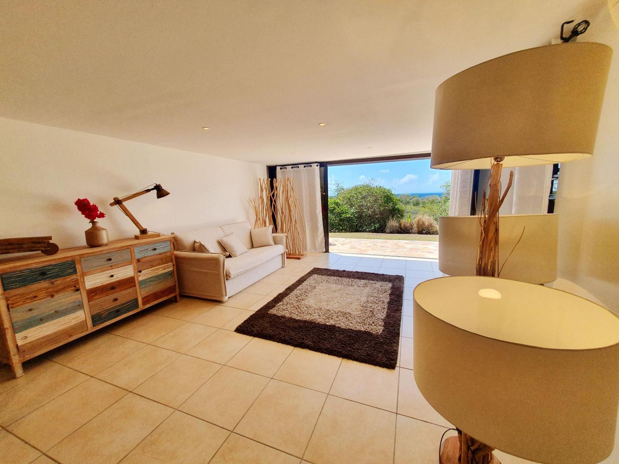 Villa Deluxe L'Hacienda Villa Vue Mer 180 Piscine Jacuzzi Proche Plage Marina Golf Pointe Des Chateaux Et Casino Jardin Clos Voyage Durable Saint-Francois  Δωμάτιο φωτογραφία