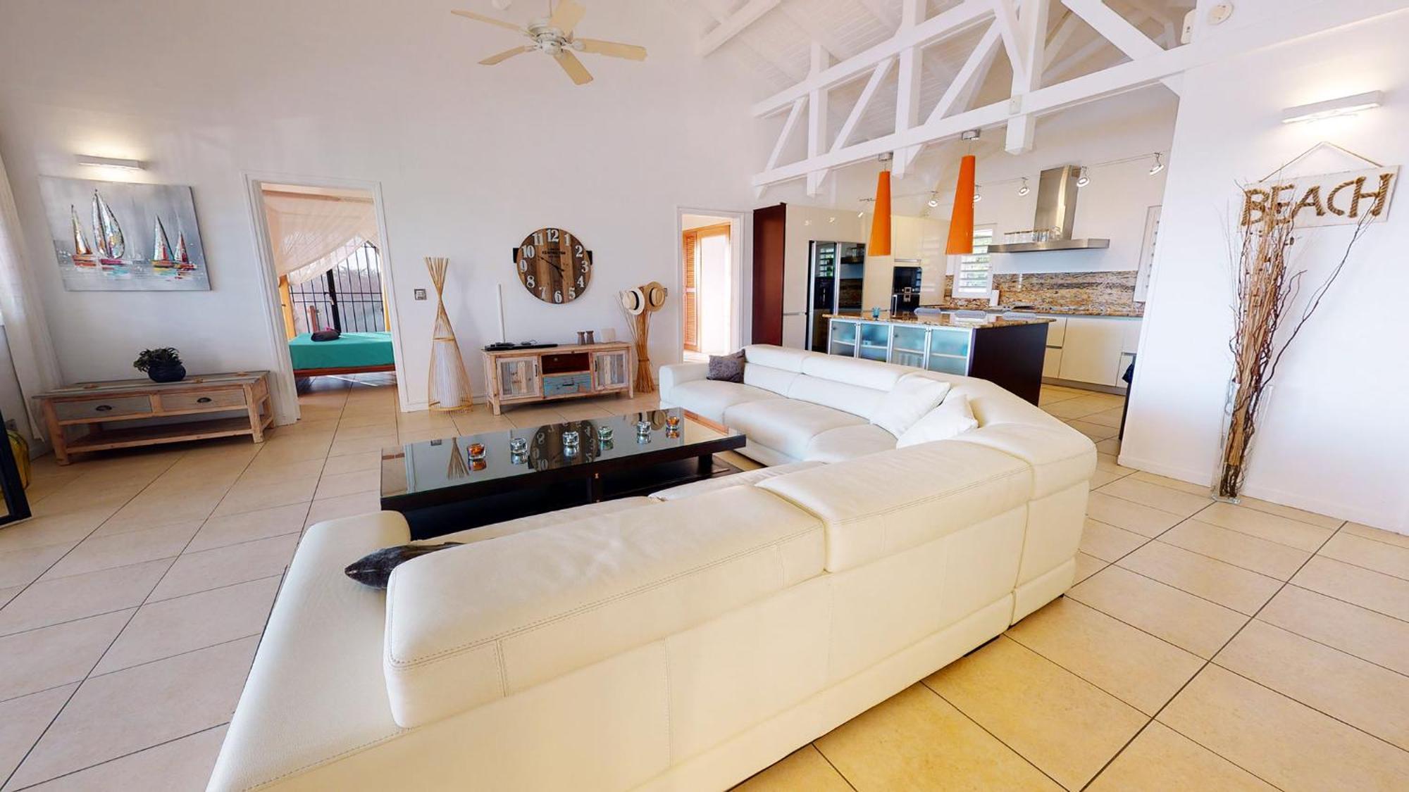 Villa Deluxe L'Hacienda Villa Vue Mer 180 Piscine Jacuzzi Proche Plage Marina Golf Pointe Des Chateaux Et Casino Jardin Clos Voyage Durable Saint-Francois  Δωμάτιο φωτογραφία