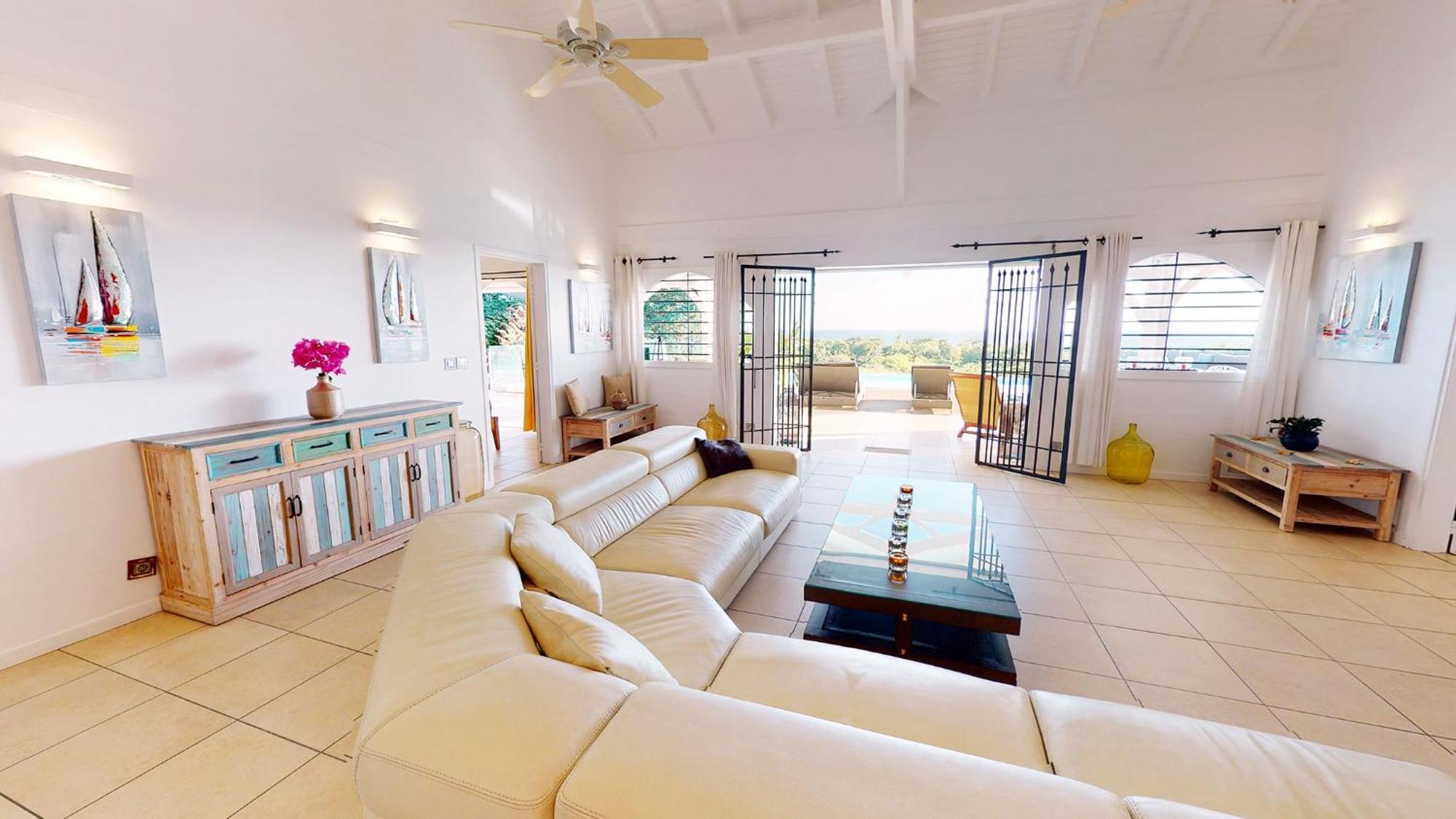 Villa Deluxe L'Hacienda Villa Vue Mer 180 Piscine Jacuzzi Proche Plage Marina Golf Pointe Des Chateaux Et Casino Jardin Clos Voyage Durable Saint-Francois  Δωμάτιο φωτογραφία
