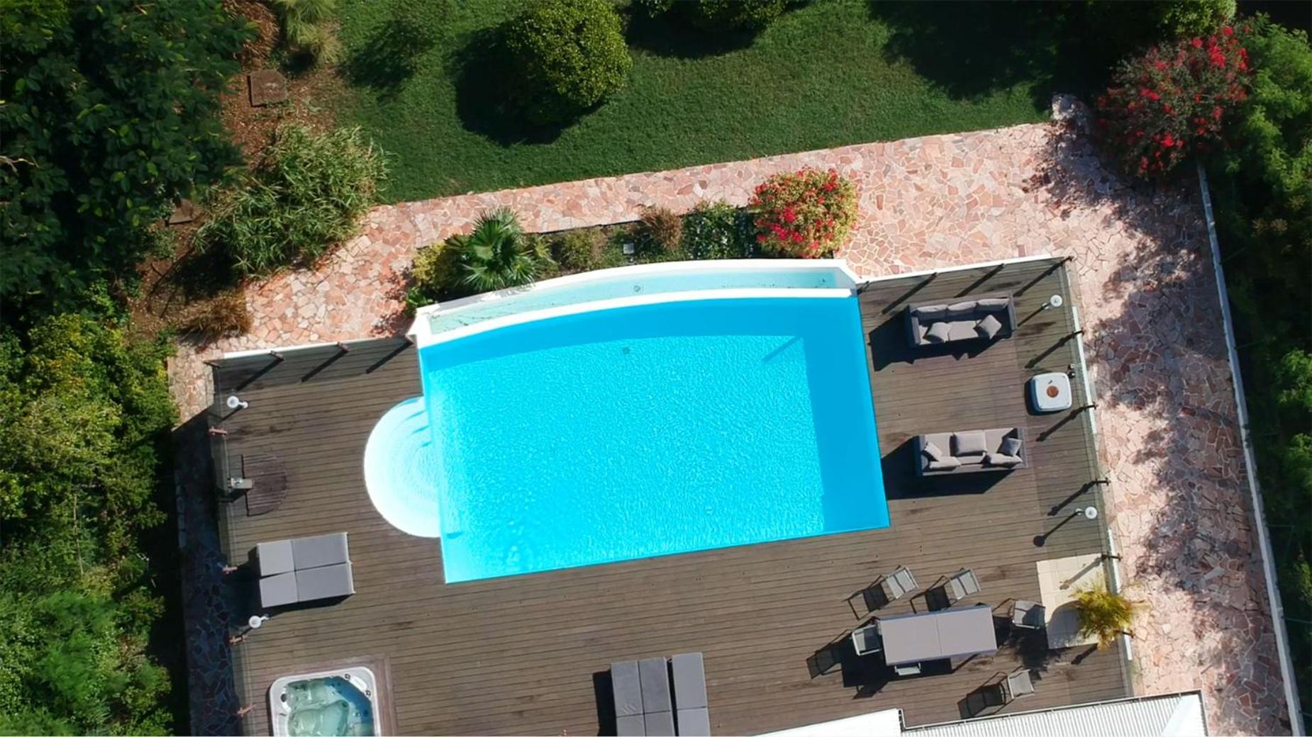 Villa Deluxe L'Hacienda Villa Vue Mer 180 Piscine Jacuzzi Proche Plage Marina Golf Pointe Des Chateaux Et Casino Jardin Clos Voyage Durable Saint-Francois  Δωμάτιο φωτογραφία